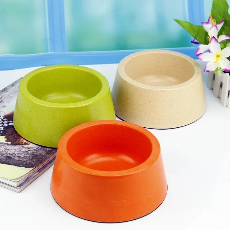 Amazon Hot Sale Bamboo Fiber Feeding Supplies for Small Dog Pets Feeder Food and Water for Dogs and Cats