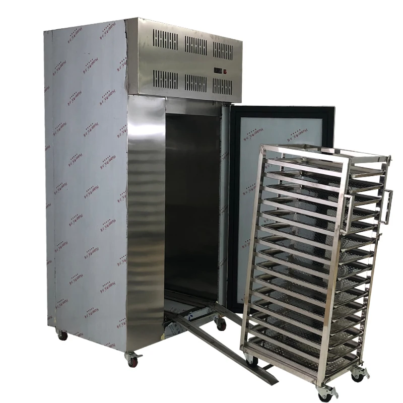 -45 degree 300L 500L 1000 Liter seafood meat snacks gelato quick freezing IQF blast freezer machine
