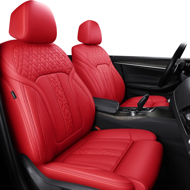 Custom Fit Car Accessories Seat Covers for 5 Seats Luxury Genuine Leather Middle Part Specific for Bmw 7 5 3 1 Series X5 X3 X1