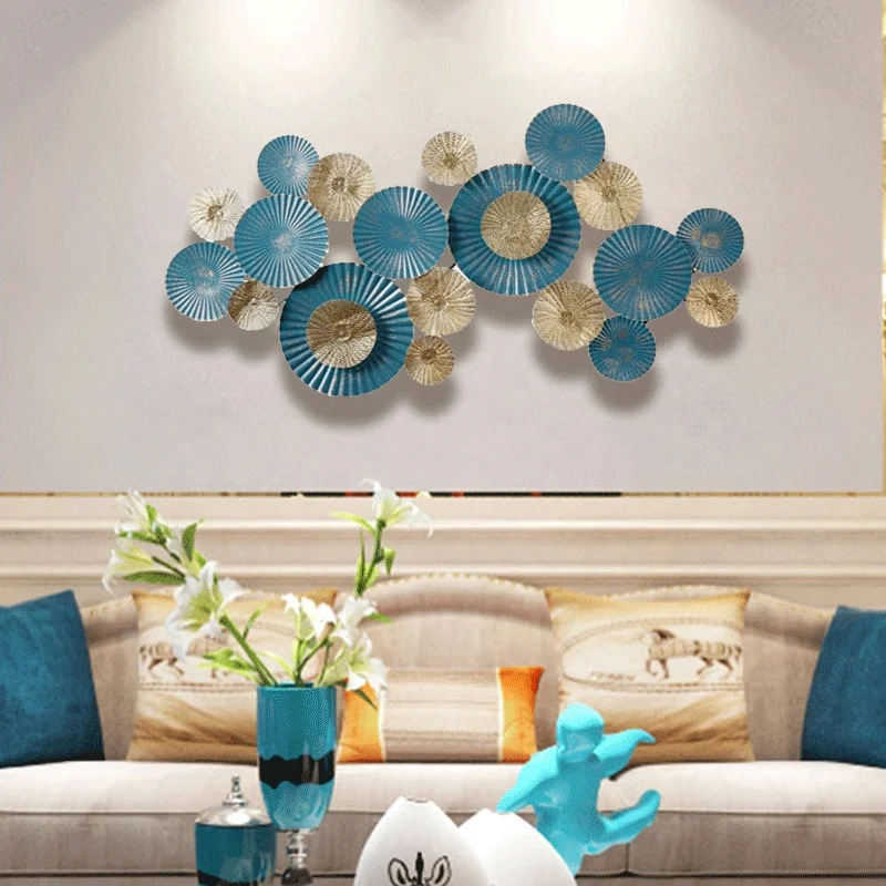 Living room iron pendant wall decoration modern sofa wall decoration
