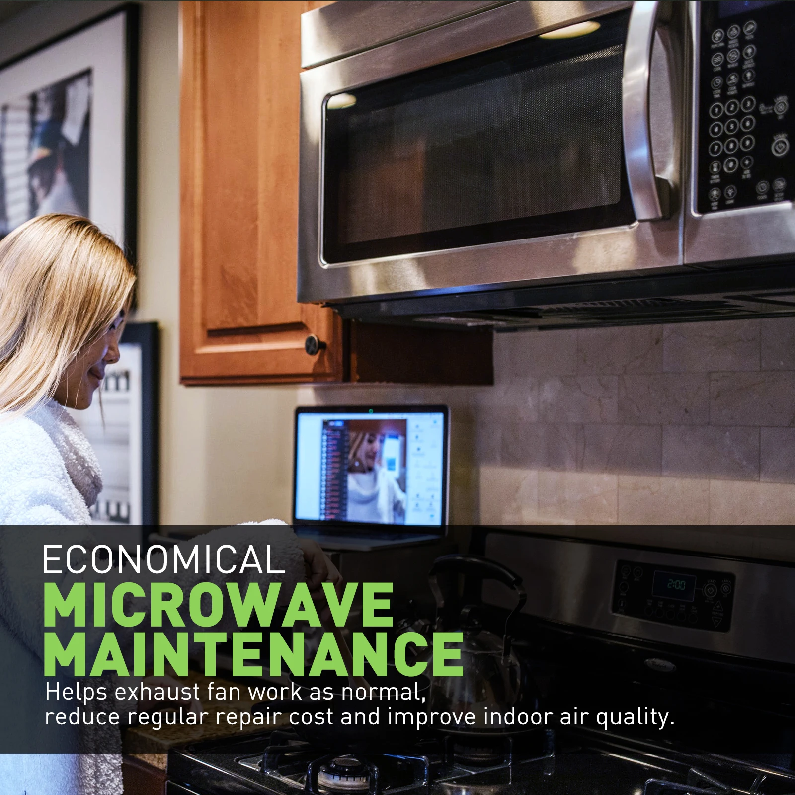 Aluminum Frame Microwave Oven Grease Filter Replacement Component