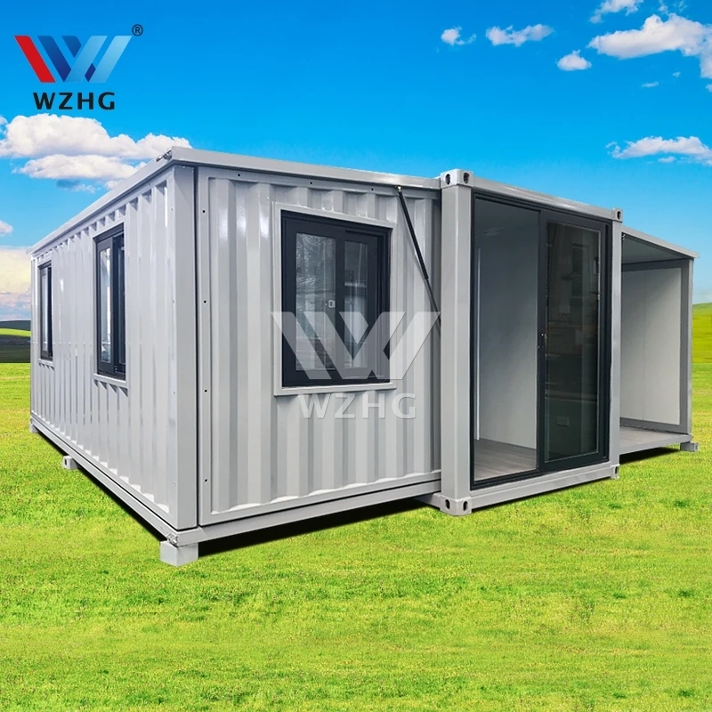 Viilas slide out container home mini prefabricated 1 room house houses expand prefab
