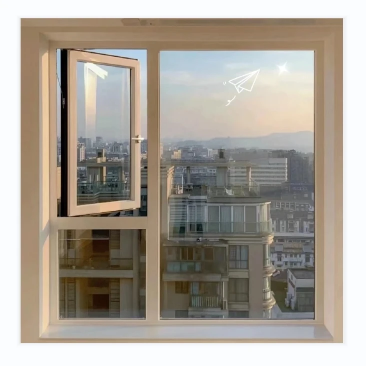 Double Glazed Insulated Glass Casement Windows Thermal Break Aluminum Window