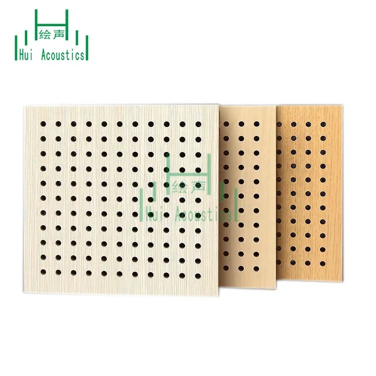 MDF Perforated Acoustic Panel Wooden Wall Board MDF Board Perforated Acoustic Panels