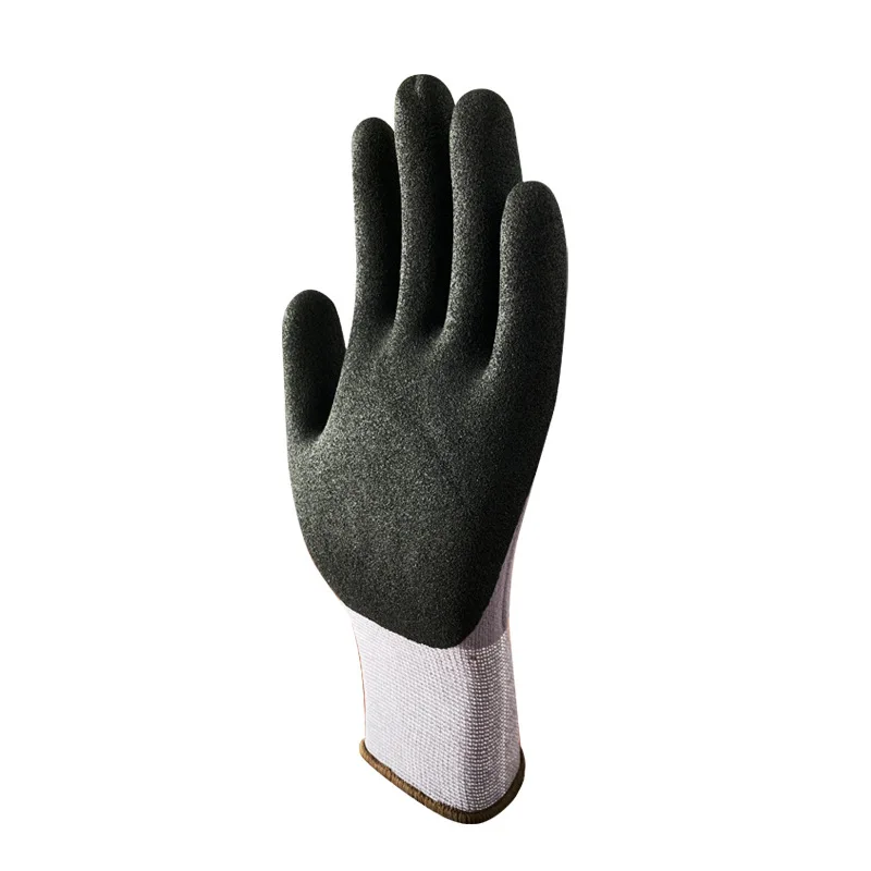 15G Spandex Nylon Nitrile Frosted Protective Gloves Nitrile Garden Safety Gloves