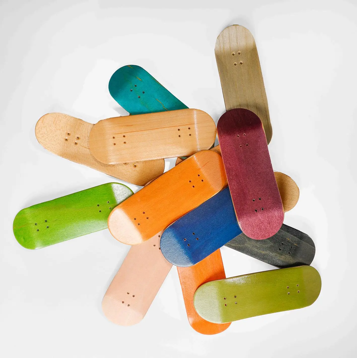 Blank canadian maple wood finger board mini skateboard toy fingerboard