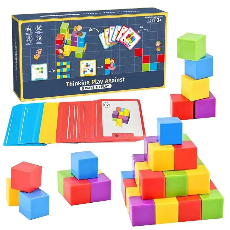 New Arrival 5 Ways To Play Development Toy Stacking Thinking Play Against Training Brain Games Building Block Table Game