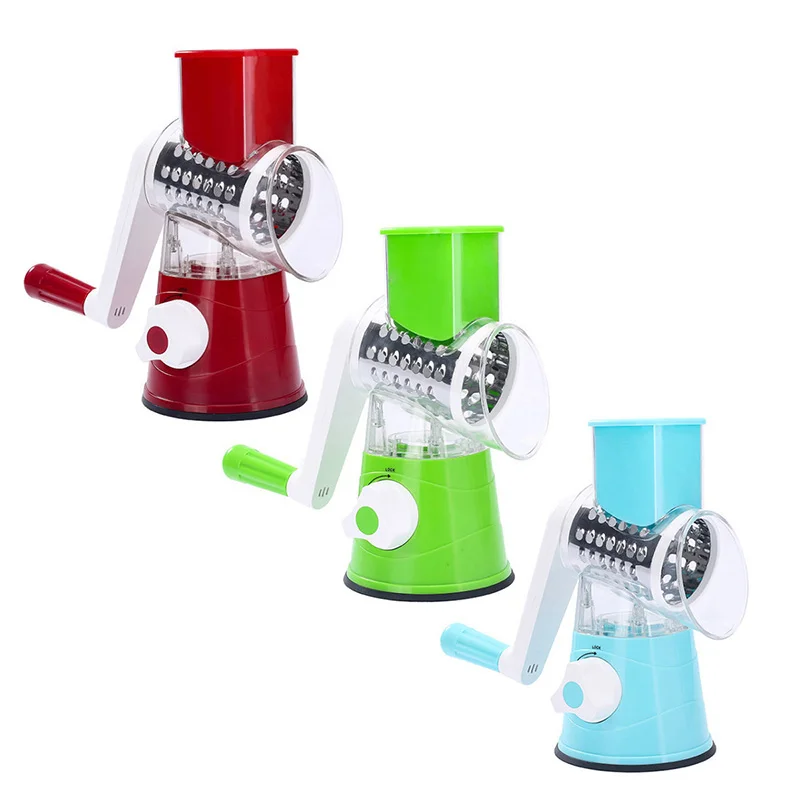Mandoline Spiral Slicer Drum Grater Fast Fruit Cutter Cheese Grater Manual Hand Speedy Safe Vegetables Chopper