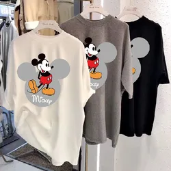 wholesale summer new product cartoon printing Mickey pattern short sleeve T-shirt loose round collar jacket