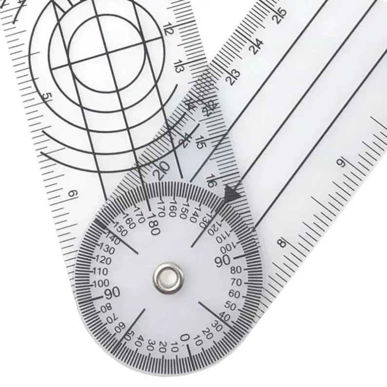360 Degree Goniometer Angle Medical Spinal Angle Ruler Protractor Angle finder Measuring Tool