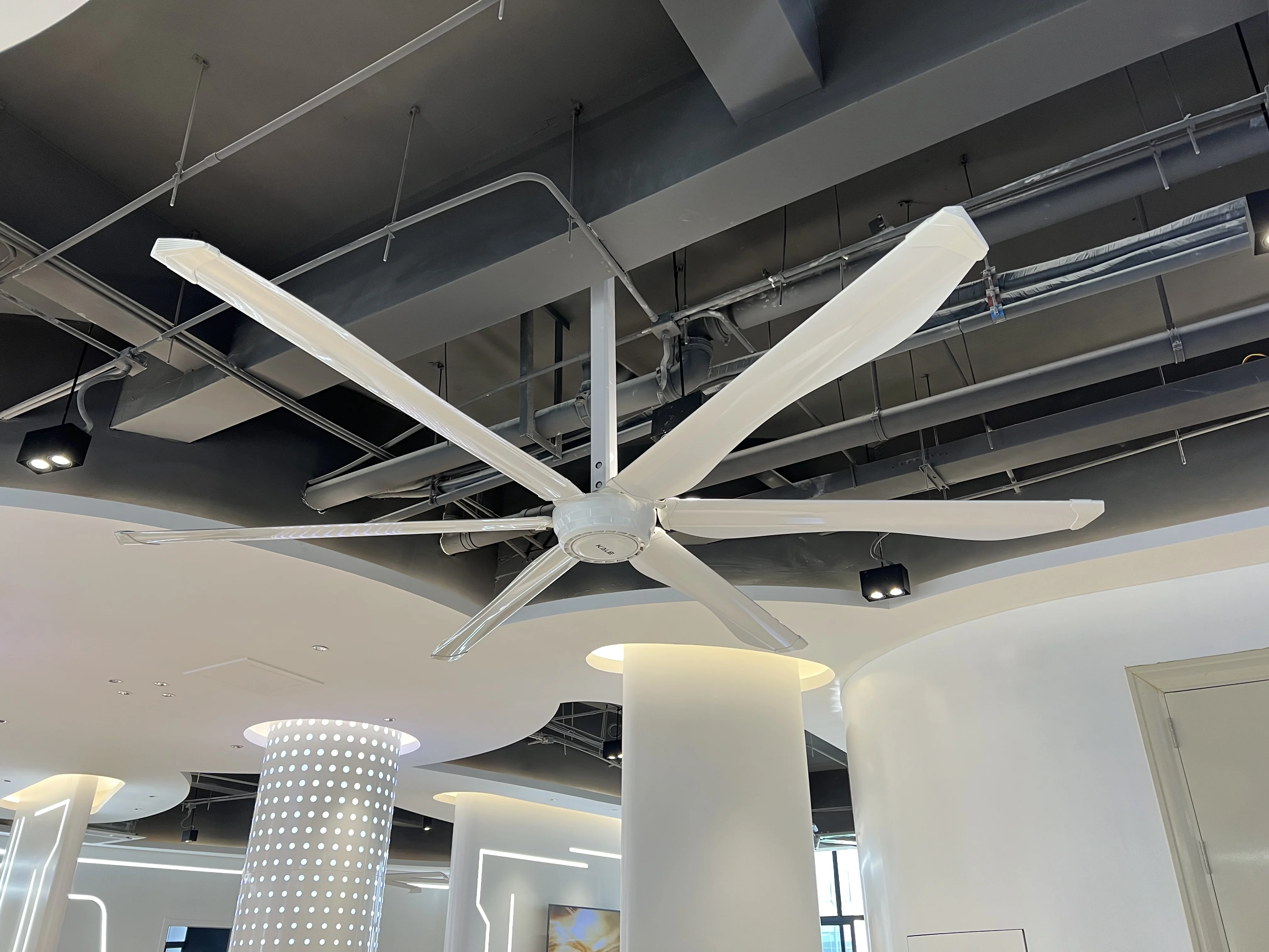 Kale Fans 10 Feet Air Cooling HVLS Ceiling Fan for Outdoor Ventilation