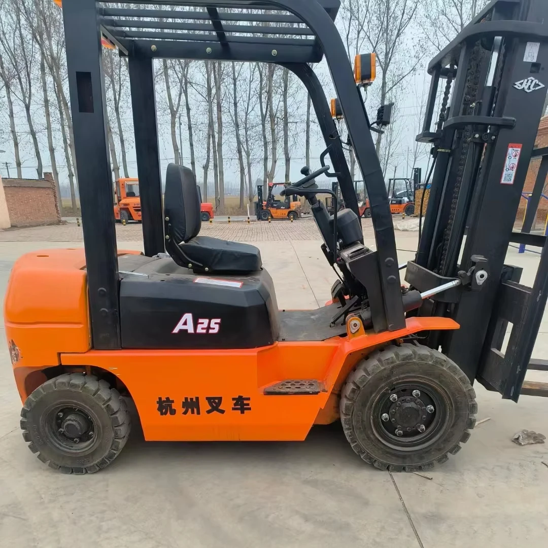 Original Used China Famous Brand Hangcha A25 Diesel Forklift 2.5 Ton  Forklift Handling Machine