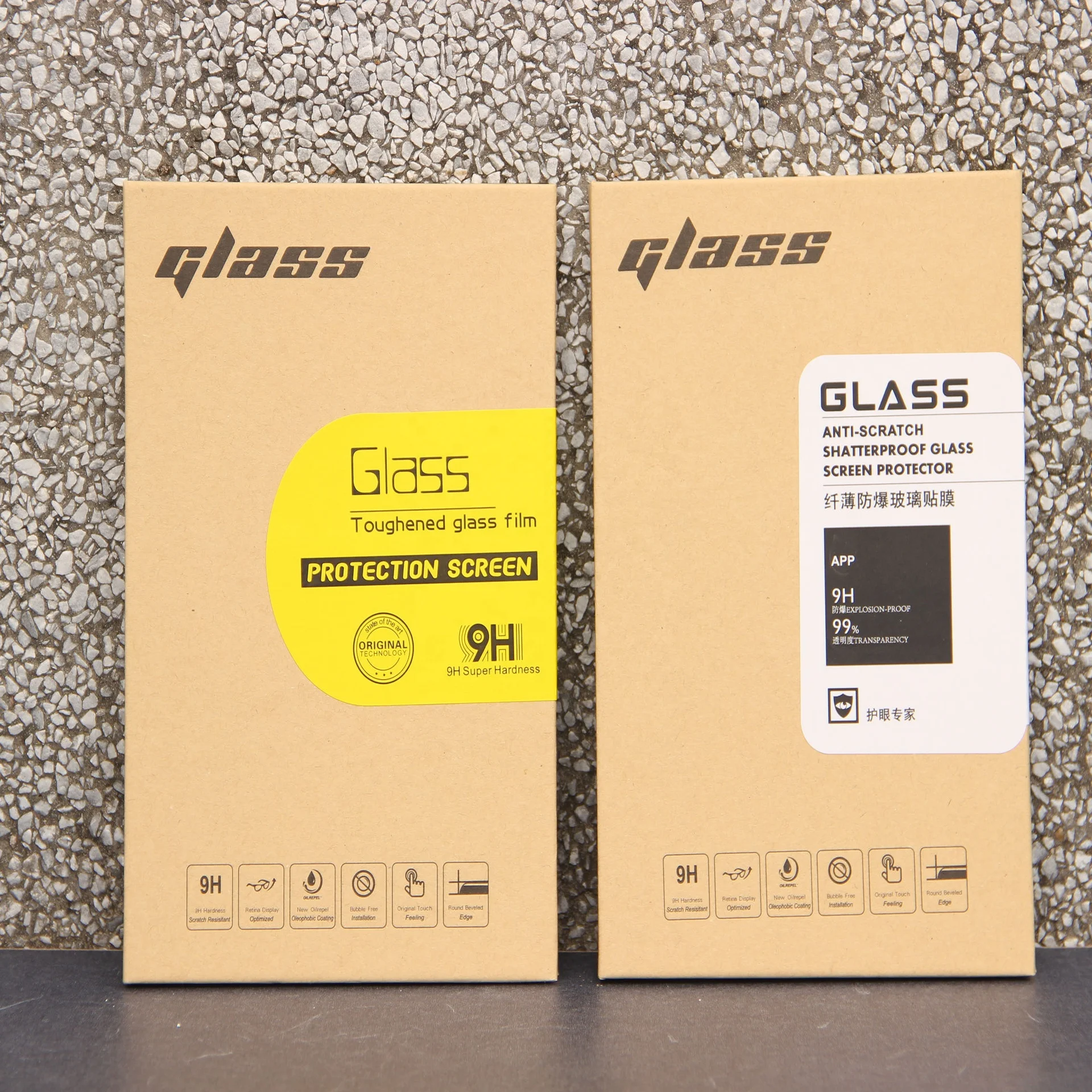 Factory Directly Ready To Ship Eco Friendly Smart Mobile Phone Tempered Glass Screen Protector Box
