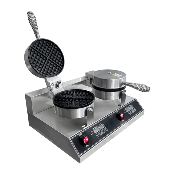 Commercial Electric 220V High Quality Double Waffle Maker Automatic Multi-functional for Restaurant Home Retail and Hotel Use