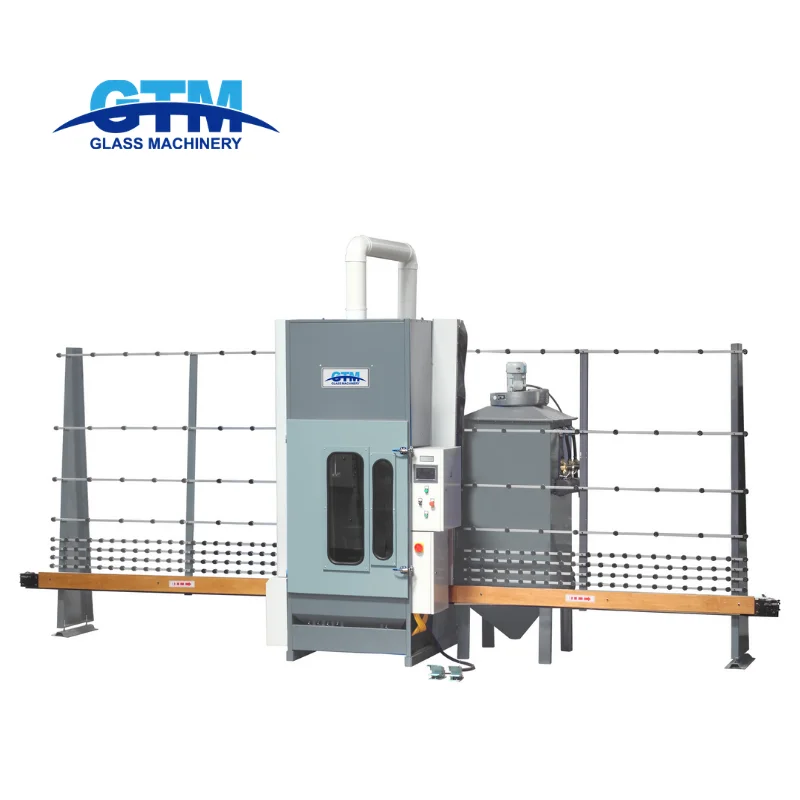 Long Service Life Automatic Vertical Glass Machines Sandblasting Machine
