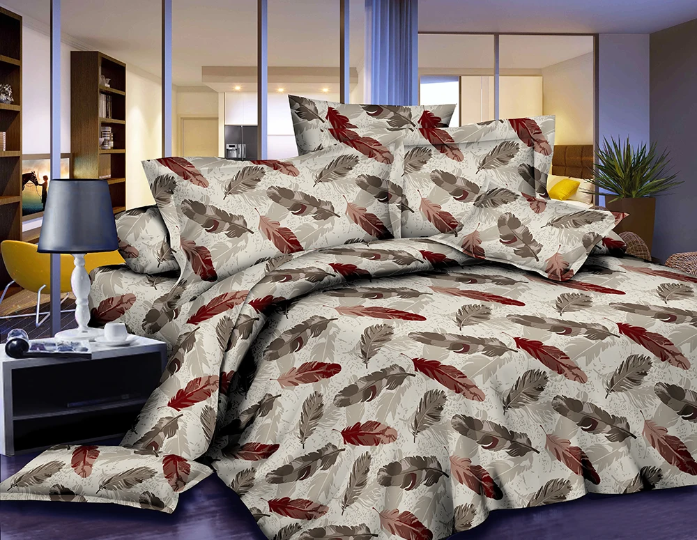 Factory delivery Hot Sale 100% polyester print fabric for home textile bed sheet wholesale with more than 300 weaving machines