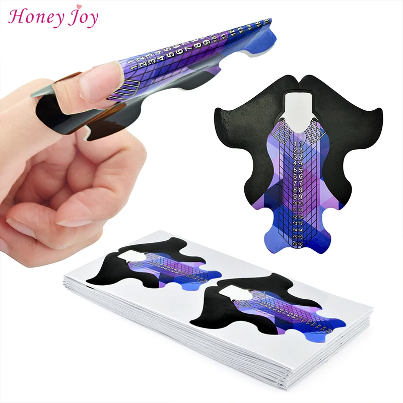 High Quality 100Pcs Fish Patten Uv Gel Acrylic Curve Nail Tips Extension Full