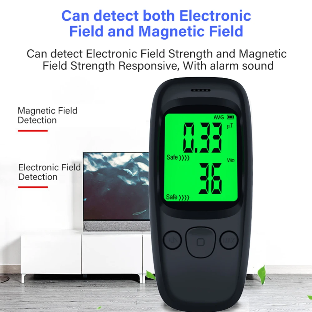 Портативный цифровой детектор излучения 0.01uT ~ 99.99uT оборудование для охоты привидений ручной