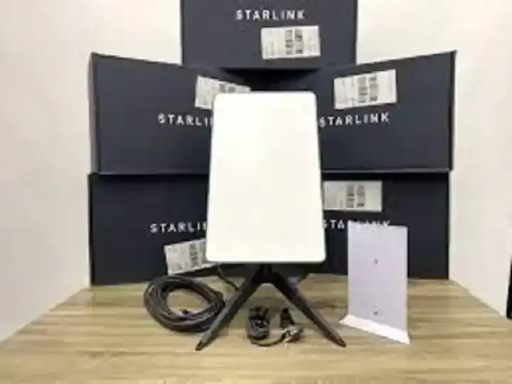 Новый оригинальный спутниковый Интернет-комплект Starlink V2 starlink v2 комплект с прямоугольным маршрутизатором и адаптером для труб