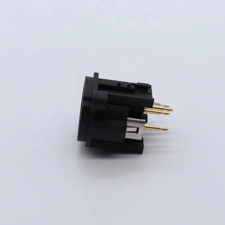 Высококачественный пластиковый изогнутый 3-контактный разъем XLR Штекерный