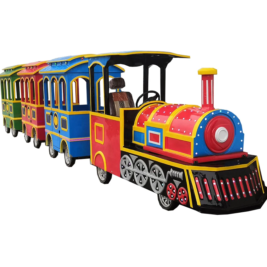 Outdoor playground equipment mini track kids train electric train set for adults train electric