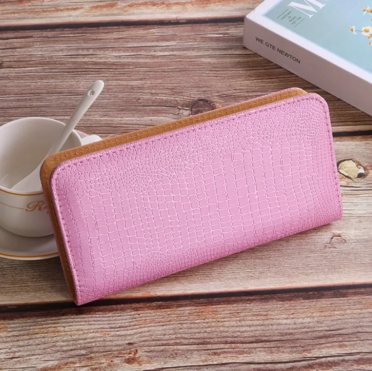 Manufacturers Wholesale Pu Student Ladies Hand Wallet Fashion Multi-Card Wallet