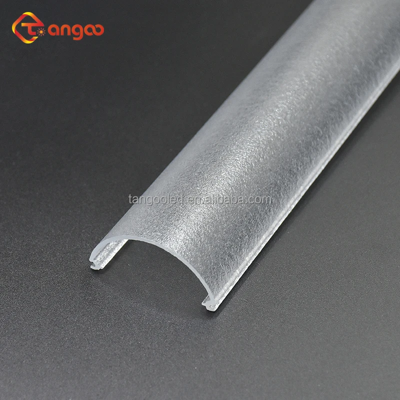 Frosted polycarbonate round led light diffuser cover translucent plastic light diffuser producer high light transmittance