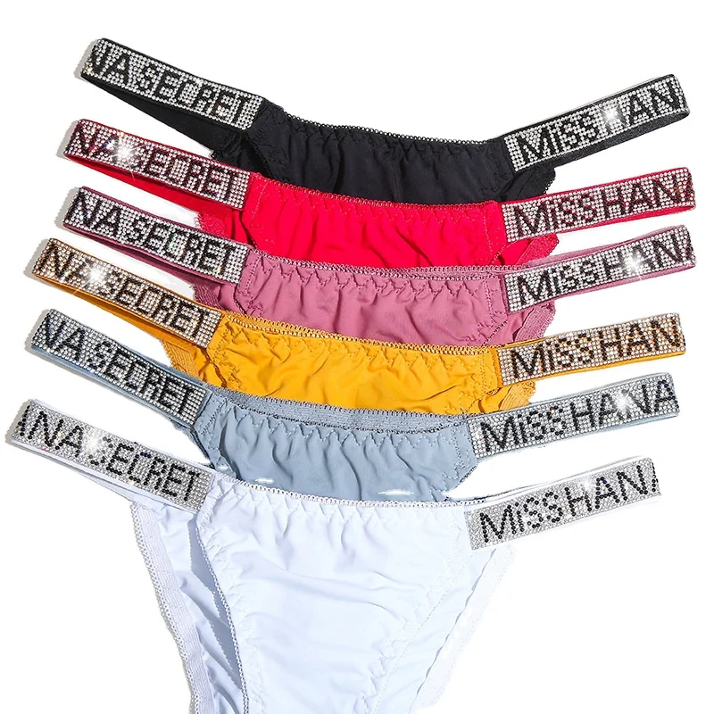 Женские Прозрачные Трусики-бикини со стразами