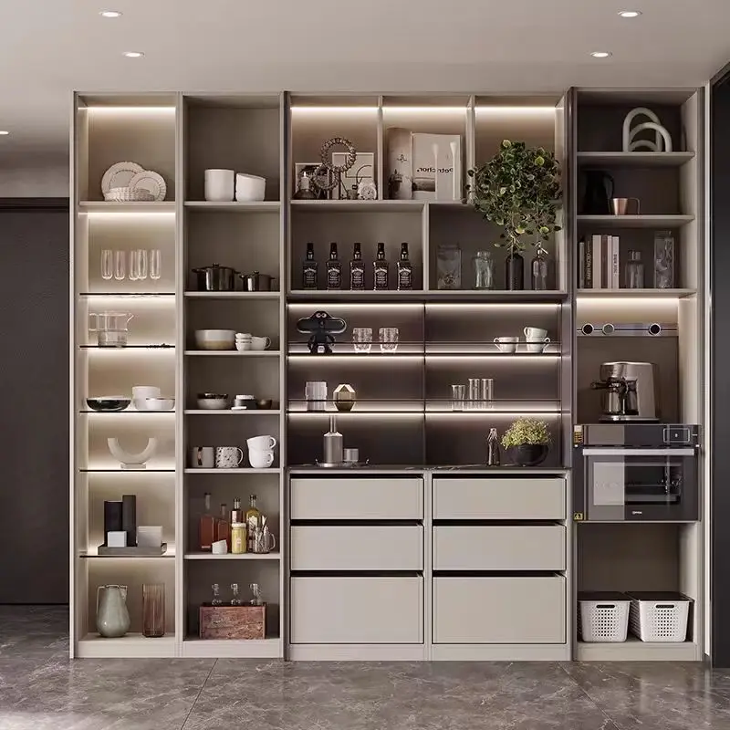 Free 3D drawing high end quality project  high gloss UV  simple  modern small kitchen design