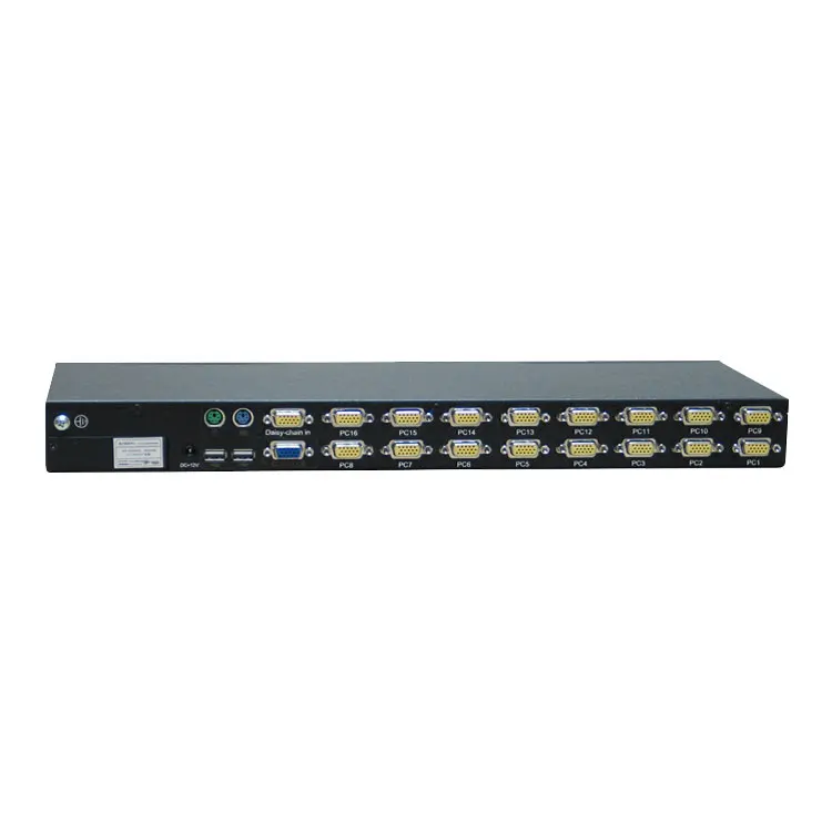 Top quality 17-19 Inch 8 16 port gigabit poe fiber optic switch lcd kvm console kvm switches