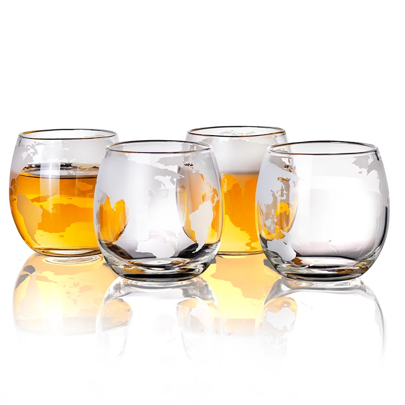 Large-capacity  whiskey glass Globe shape glass for alcoholic cocktails Bourbon Vodka wine glasses
