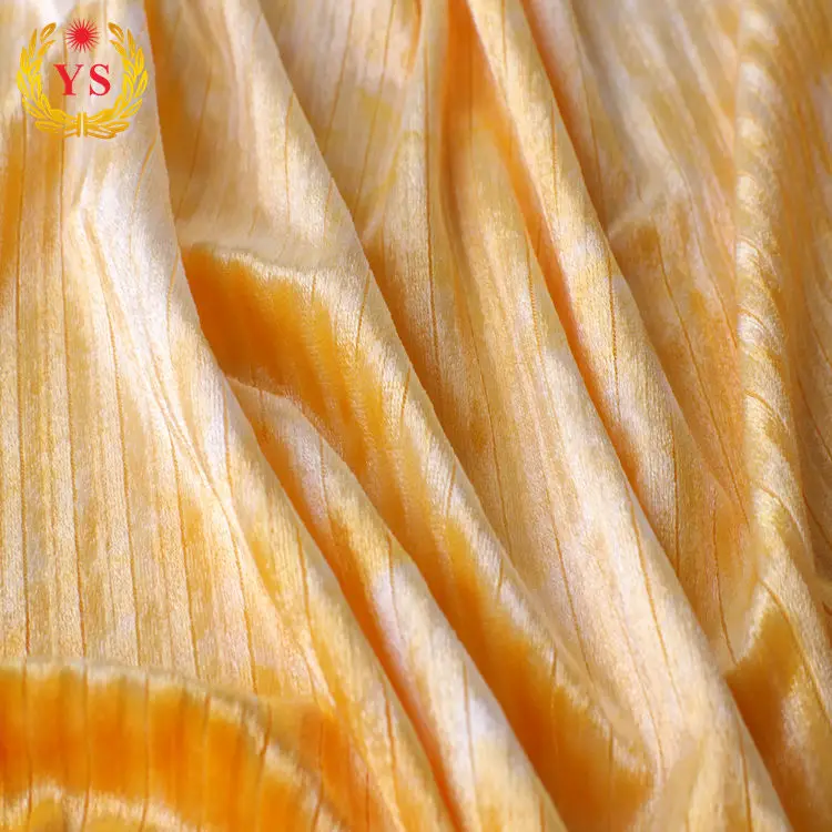 
Good quality knitted india style tie-dye 100% polyester velvet fabric for garments 