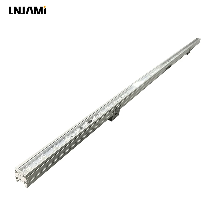 LNJAMI Outdoor Waterproof RGB LED Linear Facade Lighting Design With DMX Controller Building Wall Washer Light
