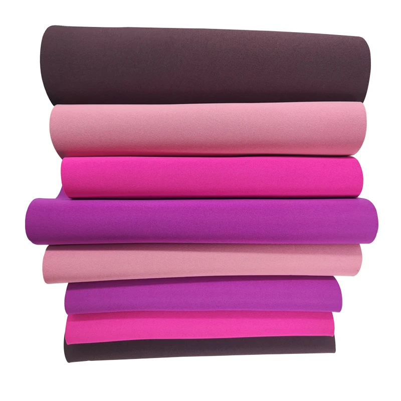 NEW ARRIVAL 3.5mm custommade color neoprene polyester fabrics for bags factory price by meter