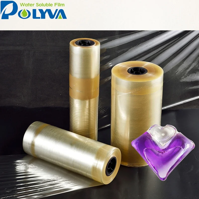 Polyva factory direct sales fast dissolving high quality PVA packing water soluble film