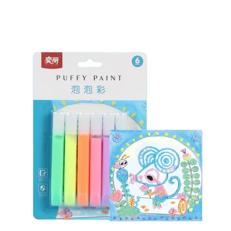 3D DIY Magic Puffy акриловая Перманентная ткань Краска Ручка 10 мл