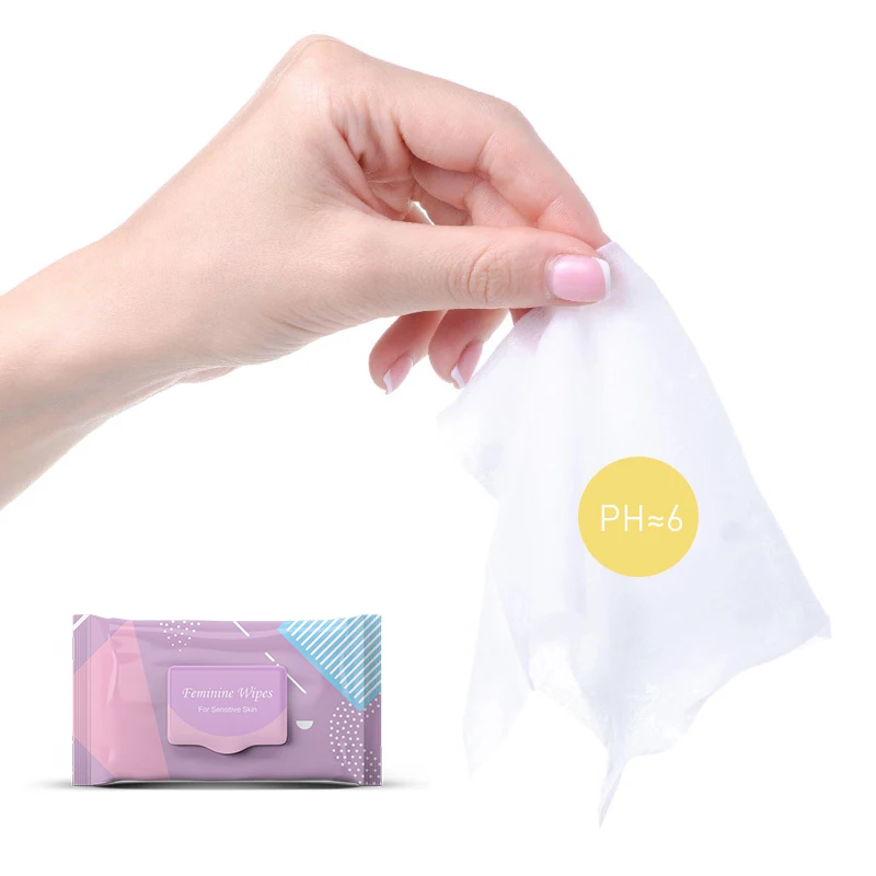 Extra Thick Feminine Hygiene Outdoor Wet Wipes for Woman