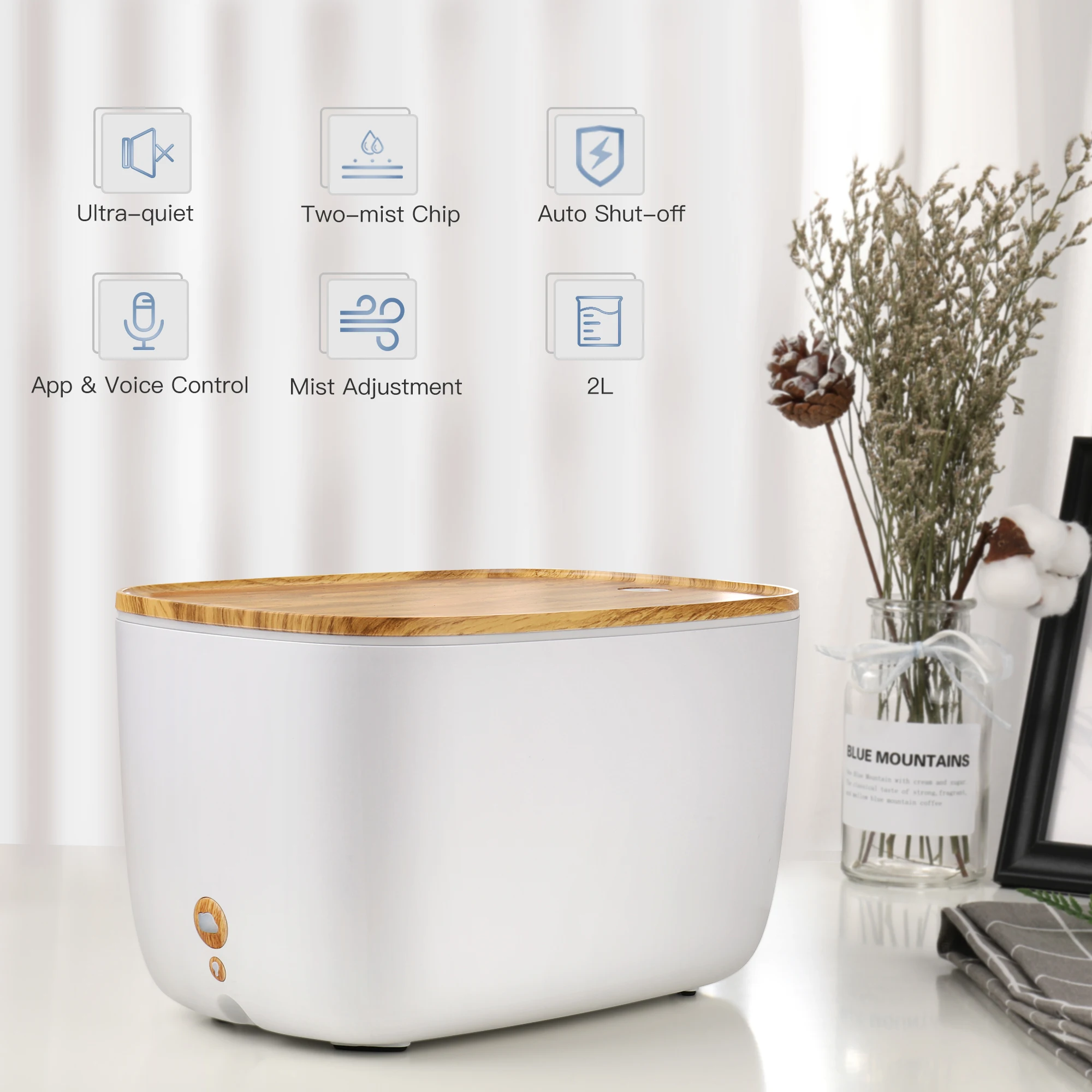 
1800 ml Aroma Humidifier Diffusers Ultrasonic Air Essential Oil Humidificador 7 Color LED Aroma Diffusor Aromatherapy For Home 