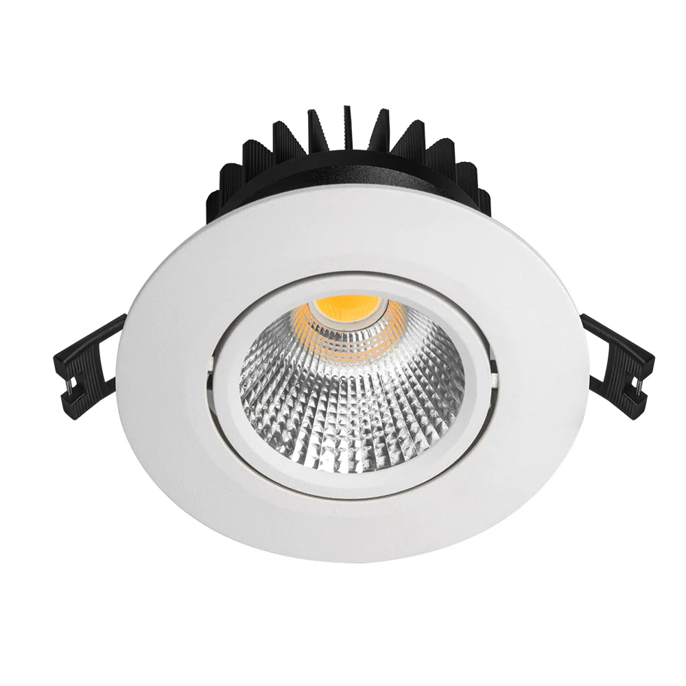 8w Anti glare health home lighting cob led downlight