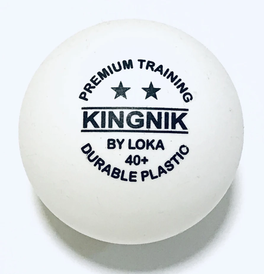 
French version KINGNIK 2star premium training 40+ white plastic table tennis ball (Real high quality ) 