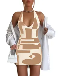 Оптовая продажа женской одежды с логотипом на заказ, модный дизайн, сексуальный вязаный свитер, длинная юбка, женские повседневные платья больших размеров