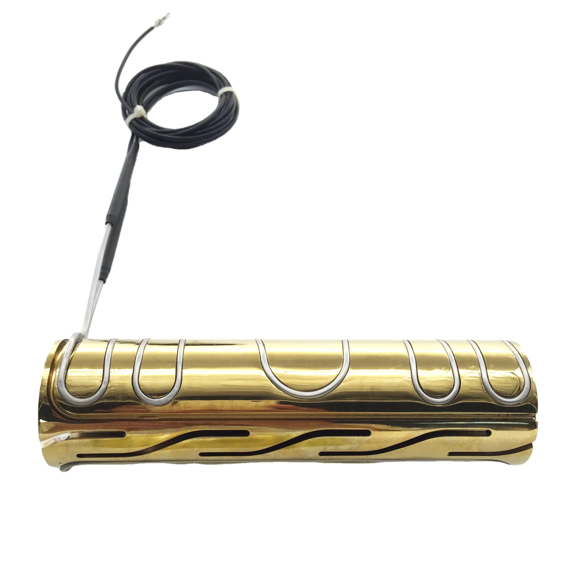 Brass nozzle coil electric heater for hot runner system