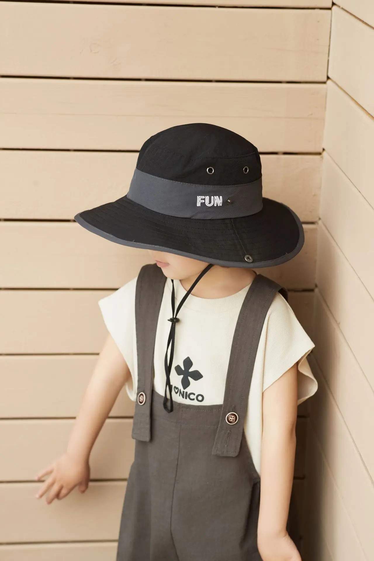 2024 Spring and Summer New Children Unisex Cowboy Hat Men's Simple Unisex Style Camping and Play Sun Hat