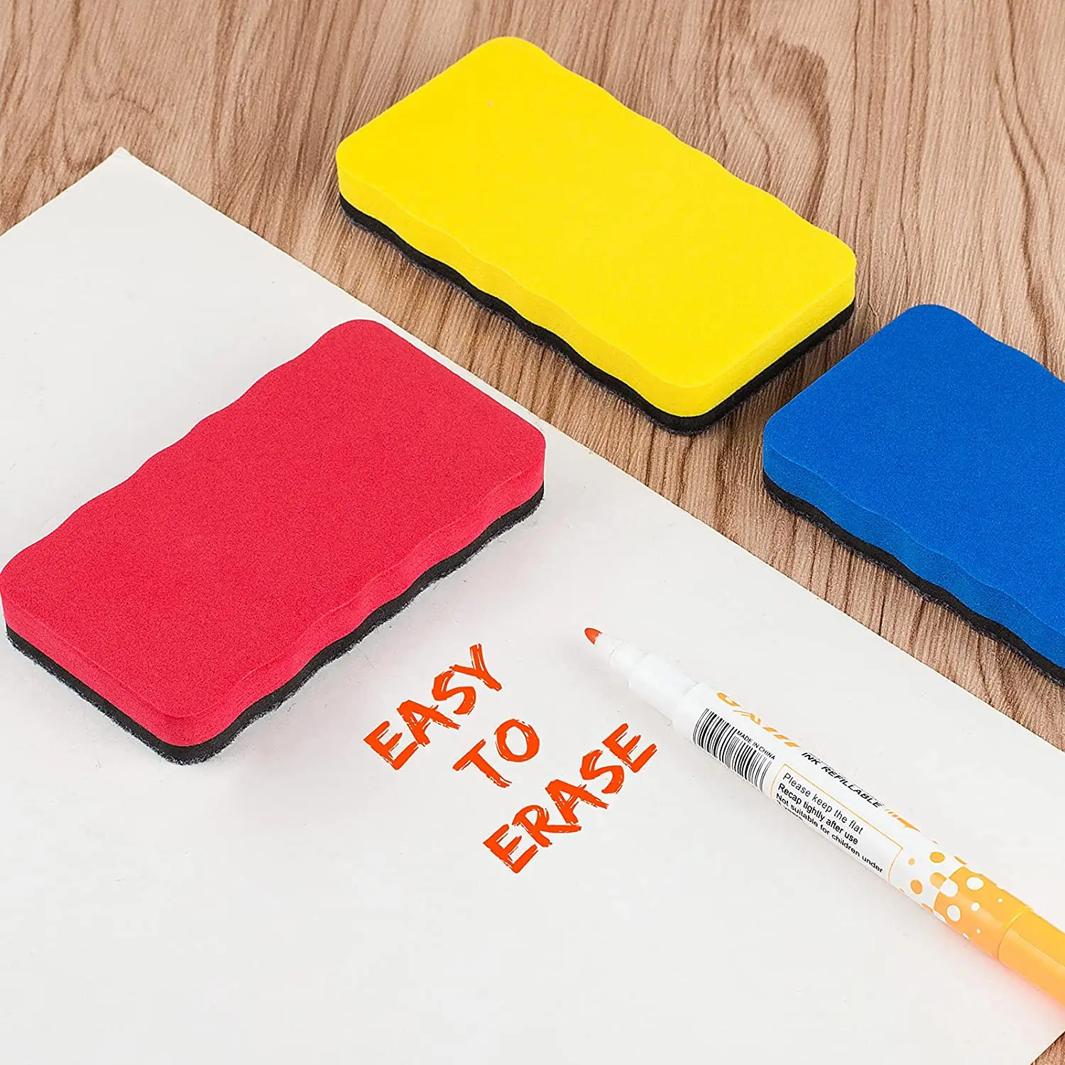 Dry Erase Premium Magnetic Whiteboard Eraser Office Board custom Shaped Cube Erasers Chalkboard Cleaner