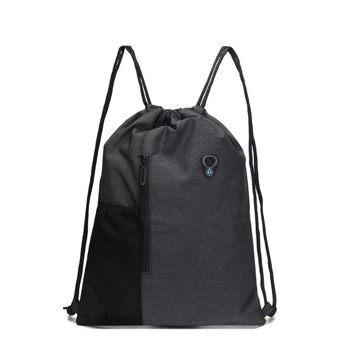 Unisex High Quality Gym Bag With Headphone Jack Waterproof Foldable Drawstring Backpack