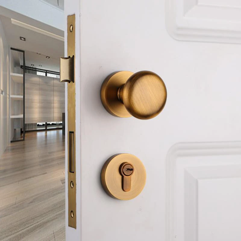 Hardware Bathroom Privacy Door Knob Lock Set Color Metal American Customized Zamak Simple Modern Polished 100 Pcs