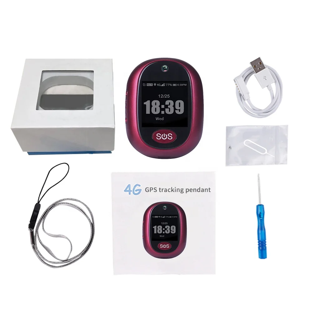 V45 Mini portable 4g child gps tracking IP67 waterproof personal gps trackers two way call sos button gps tracking device elder