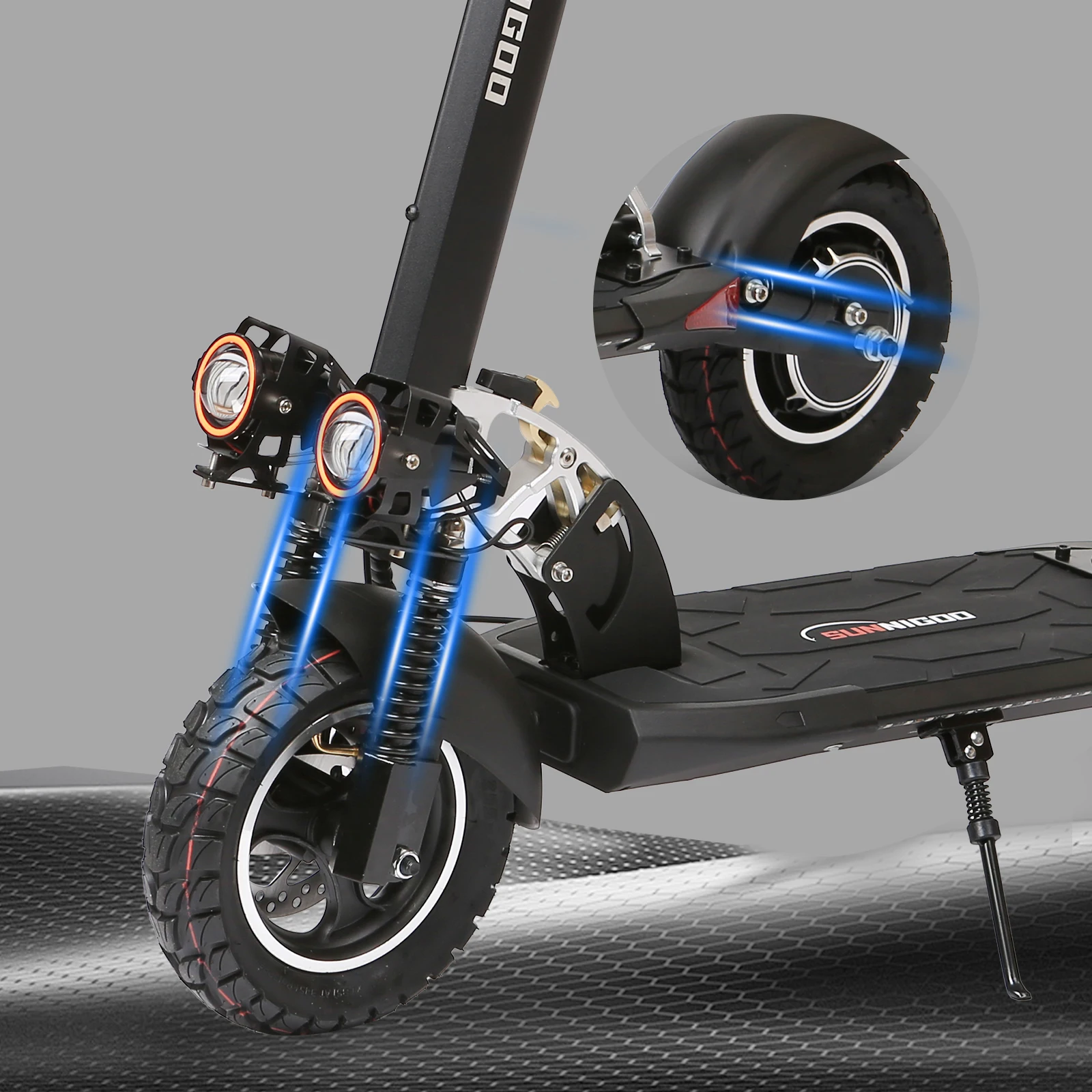 Max Speed 50Km/h Fast Electric Scooter  800W for Adults 48V 15Ah Battery Electric Scooters Off Road Electric Scooter