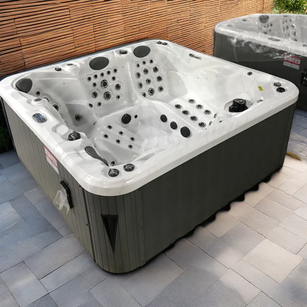 5-Person Luxurious Acrylic Portable Hot Tub Spa Outdoor Massage Bathtub & Whirlpool