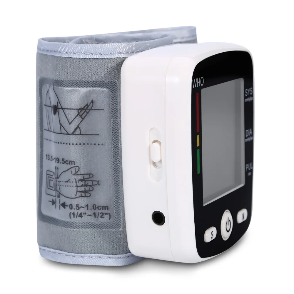 sphygmomanometer  Portable Smart Digital Wrist Blood Pressure Monitor Bp Machine Calibration Sphygmomanometer Blood Meter Device